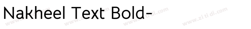 Nakheel Text Bold字体转换